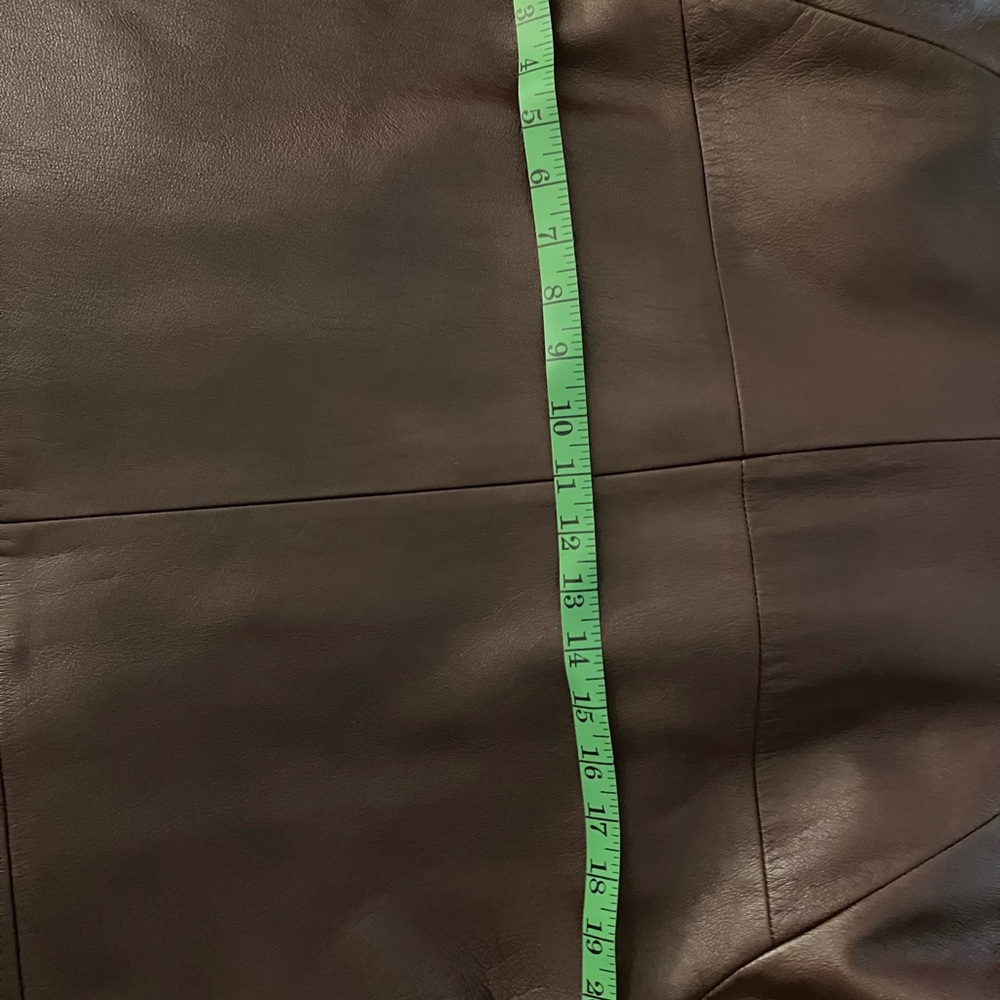 New England Sportswear Co. Women's Brown Leather Jacket/Car Coat. Fully Lined. - Picture 6 of 7